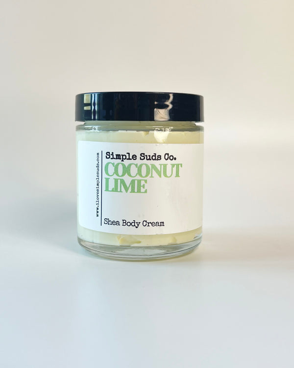 Coconut Lime Shea Body Cream - Simple Suds